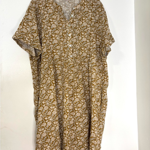 Faherty Gemina Dress in Theodora Floral Print Boho Babydoll - Picture 9 of 11